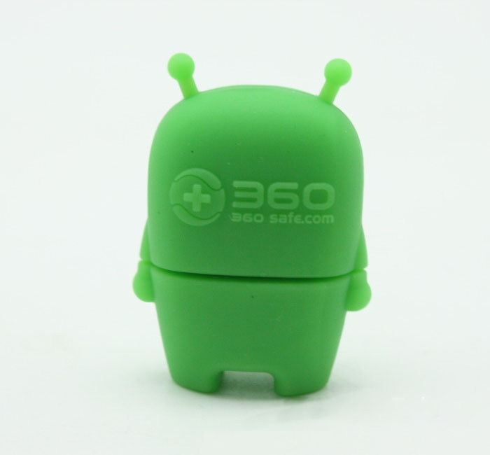 360安仔U盘-奇虎360科技有限公司开模定制U盘礼品 pvc开模礼品U盘制作工厂