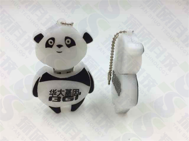 华大U盘,熊猫U盘,可爱U盘,pvc软胶开模U盘